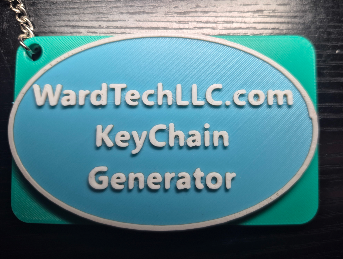 My advertisement keychain